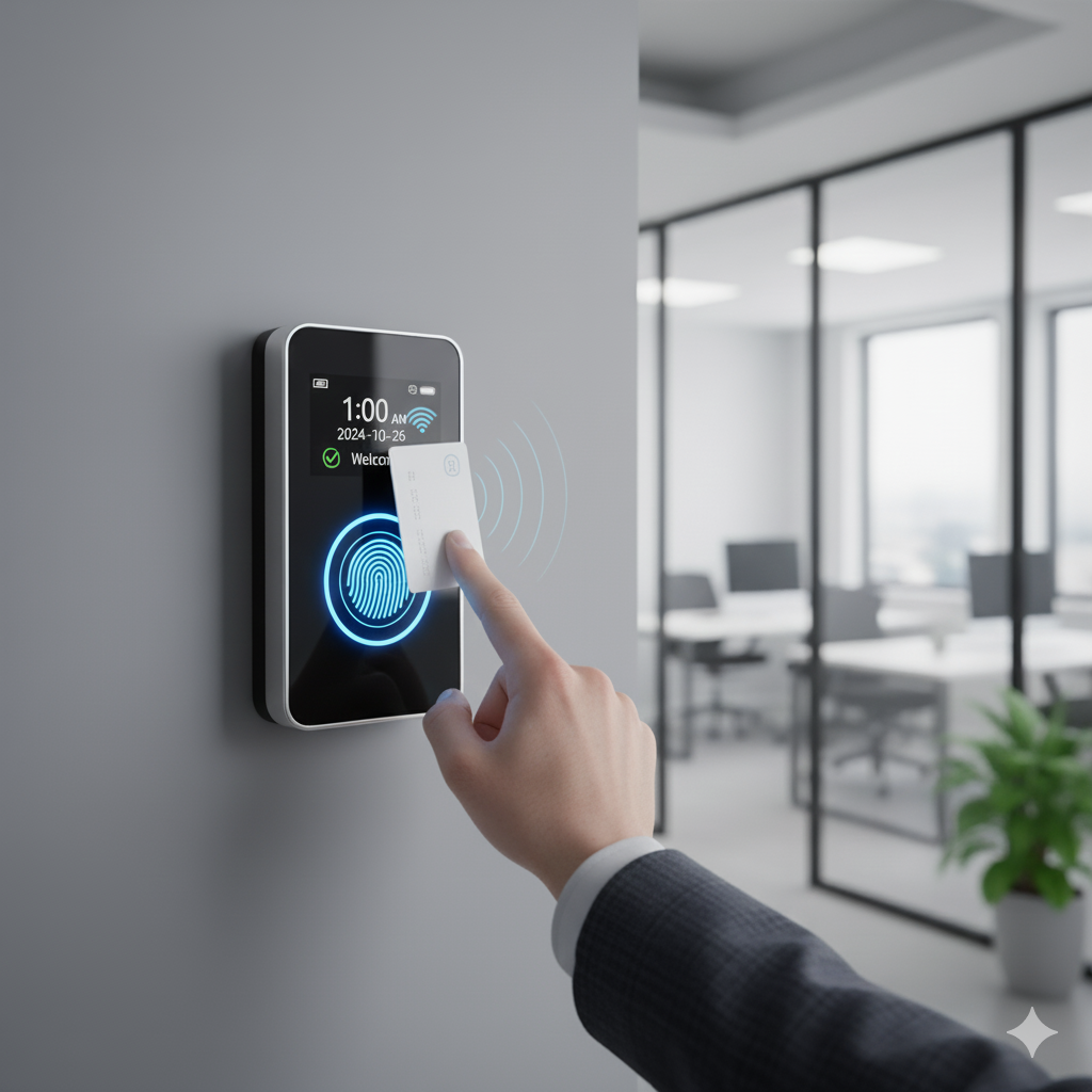 نظام بصمة وكارت RFID للحضور