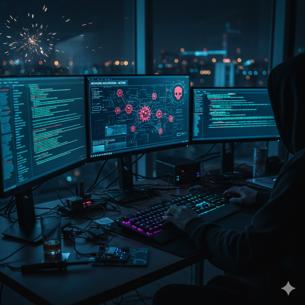 مشاريع الأمن السيبراني واختراق الشبكات