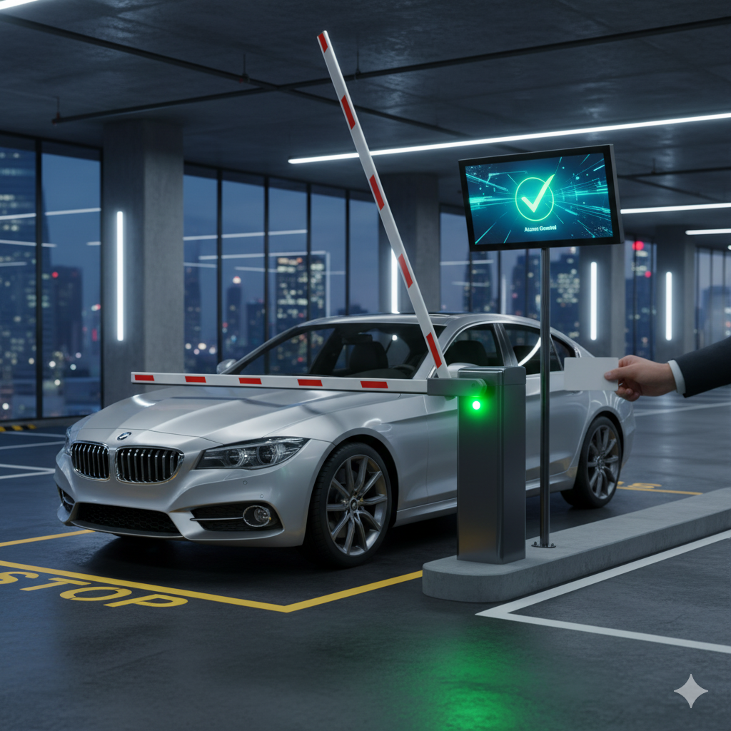 نظام مواقف سيارات باستخدام RFID