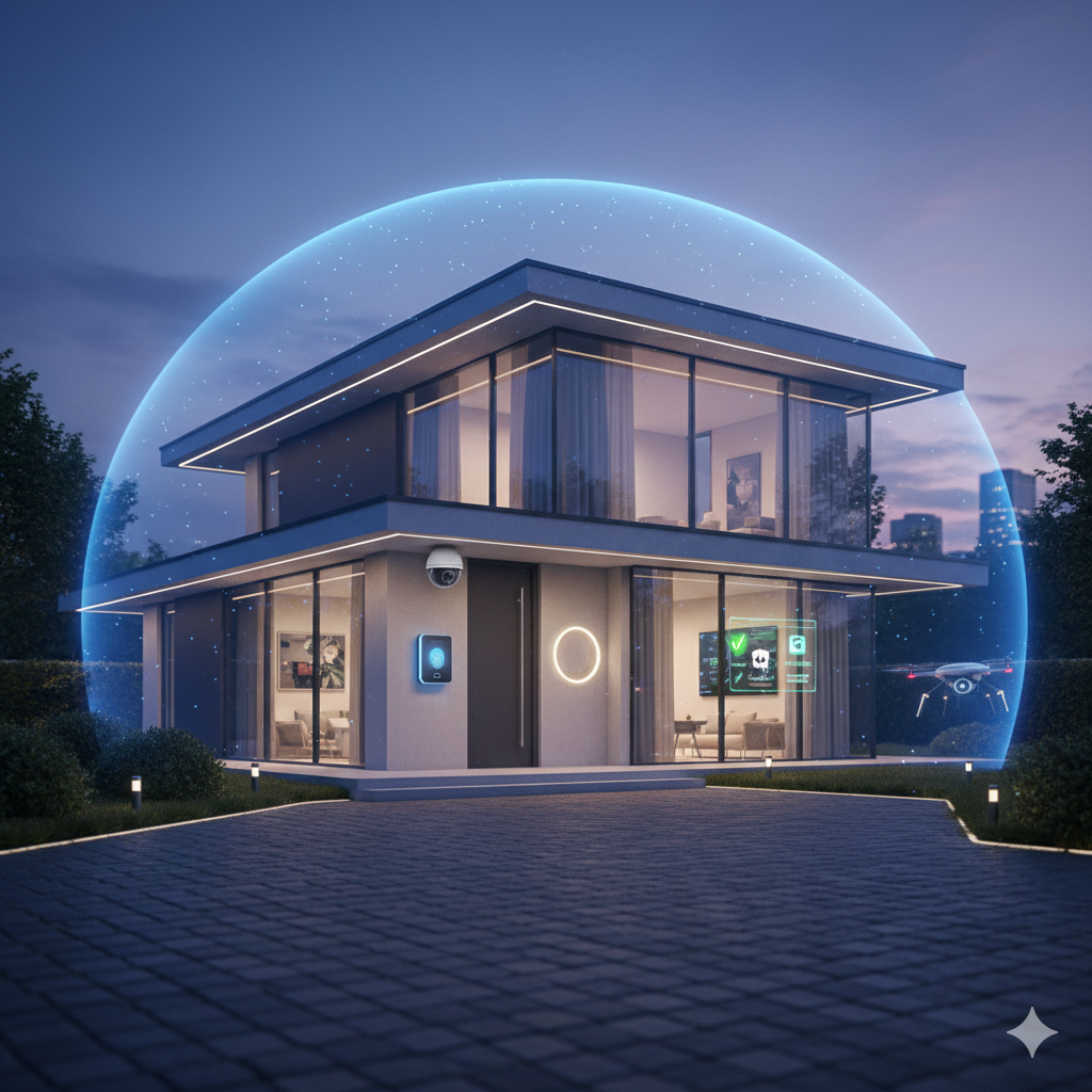 نظام الأمن والمنزل الذكي